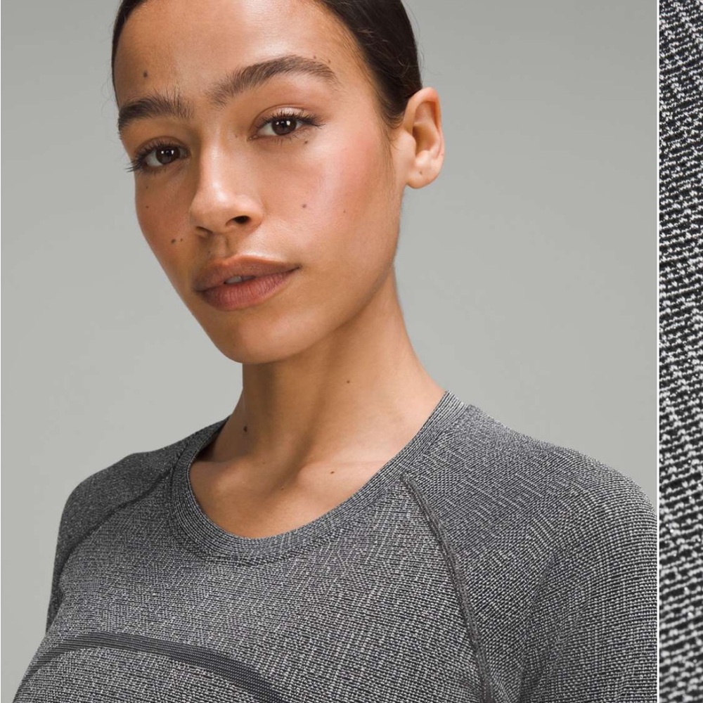 Lululemon Swiftly Tech Long-Sleeve Shirt 2.0 Waist Length Sparkle NWT size 12 - Picture 13 of 15
